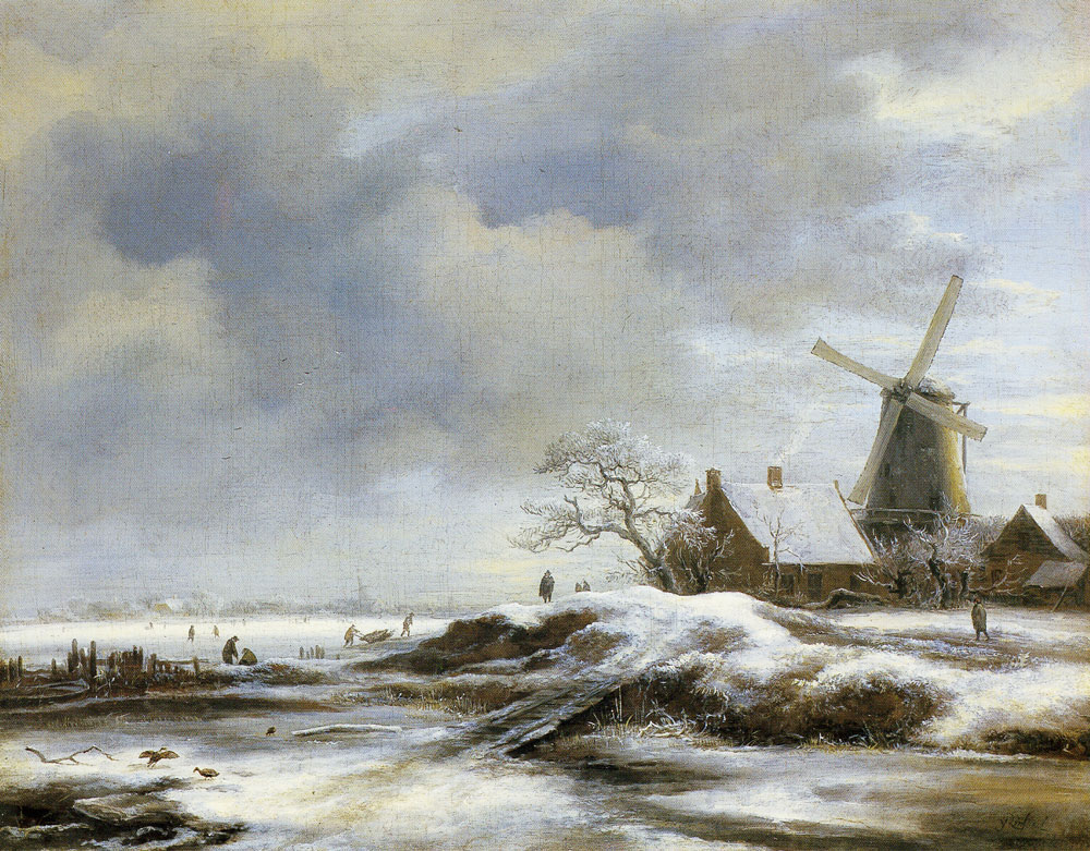 Jacob van Ruisdael - Winter landscape